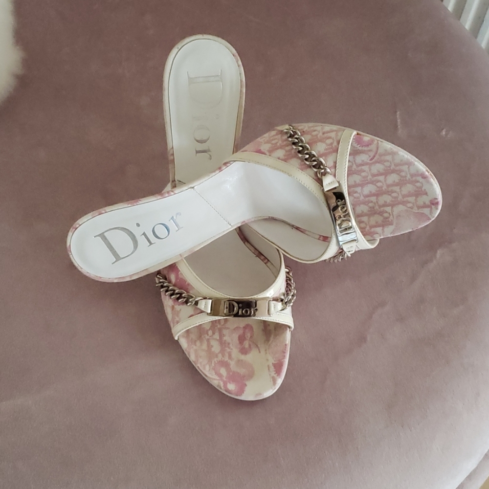 Dior Girly Monogram Mules EU 39.5 US 8.5